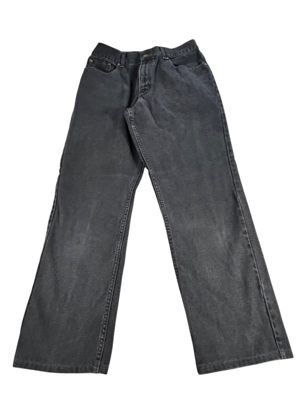 VTG LL Bean Womens Original Fit Black Jeans Size 12 Reg 100% Cotton Classic Fit